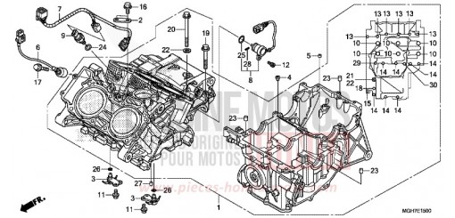 CRANKCASE (VFR1200X/XA/XL) VFR1200XLF de 2015